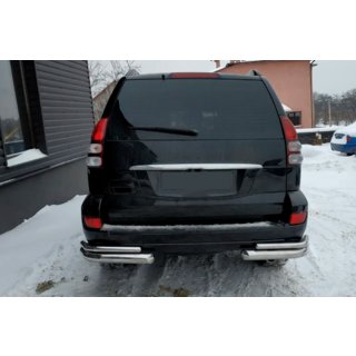 Hintere doppelte Eckschutzrohre AK003-2 (2 Stk., Edelstahl) Toyota Land Cruiser Prado 120 2002-2009 Foto 2