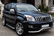 Toyota Land Cruiser Prado 120 2002-2009 Frontbügel ST011 (Edelstahl) Foto 1
