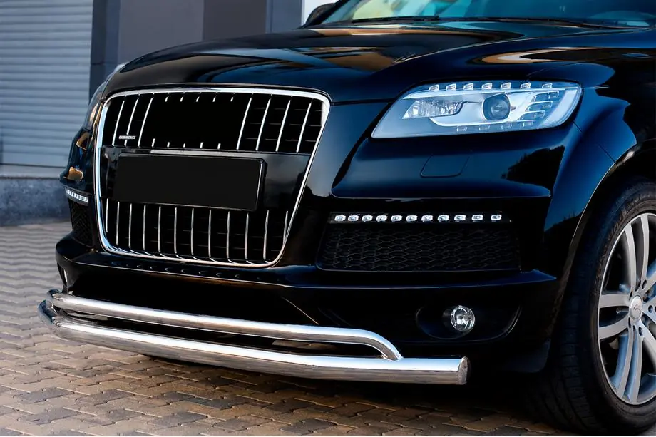 Audi Q7 2005-2015 Frontschutzbügel ST017 (Edelstahl) Image