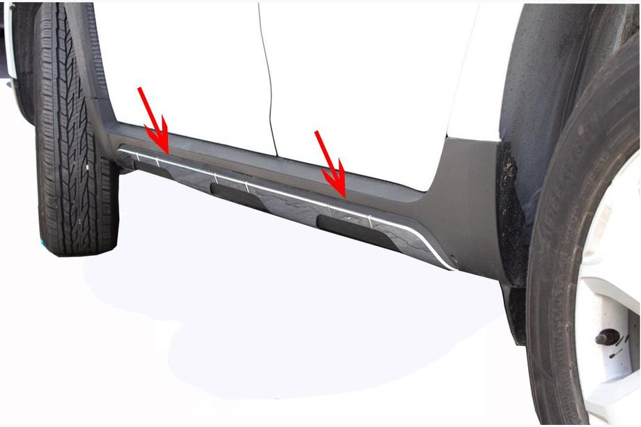 Renault Duster 2018-2024 Edelstahl Türleisten Abdeckungen (6 Stk) Carmos - Türkischer Edelstahl Image