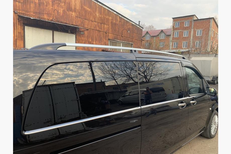 Mercedes Vito/V-class W447 2014- Dachreling Chrom CAN Originaldesign (Metallfuesse) Kurzer Radstand (SHORT) Foto 5
