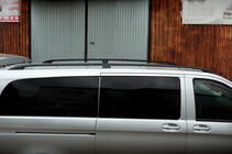 Mercedes Vito/V-class W447 2014- Schwarze Dachreling CAN Original Design (Metallfuesse) Foto 4