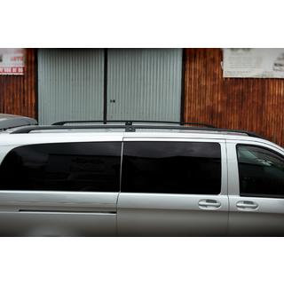 Schwarze Dachreling CAN Original Design (Metallfuesse) Mercedes Vito/V-class W447 2014- Foto 4