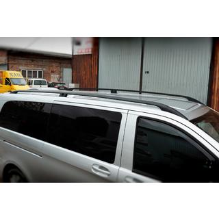 Schwarze Dachreling CAN Original Design (Metallfuesse) Mercedes Vito/V-class W447 2014- Foto 3