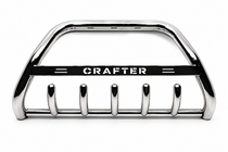 Volkswagen Crafter 2006-2016 Frontbügel WT004 Edelstahl 60mm, mit Schriftzug Foto 5