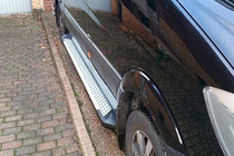 Volkswagen Crafter 2006-2016 Trittbretter Allmond Grey (2 Stk., Alu) Lang/ExtraLang Foto 4