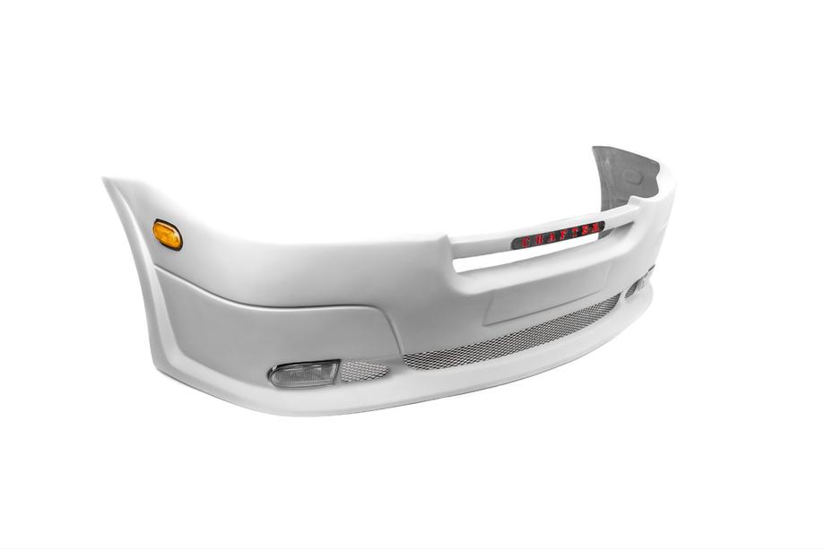 Volkswagen Crafter 2006-2016 Frontstoßstangenlippe mit 2 Scheinwerferausschnitten (grundiert zum Lackieren) Image