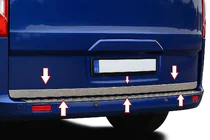 Ford Custom 2013-2022 Kofferraumleiste Edelstahl Foto 1