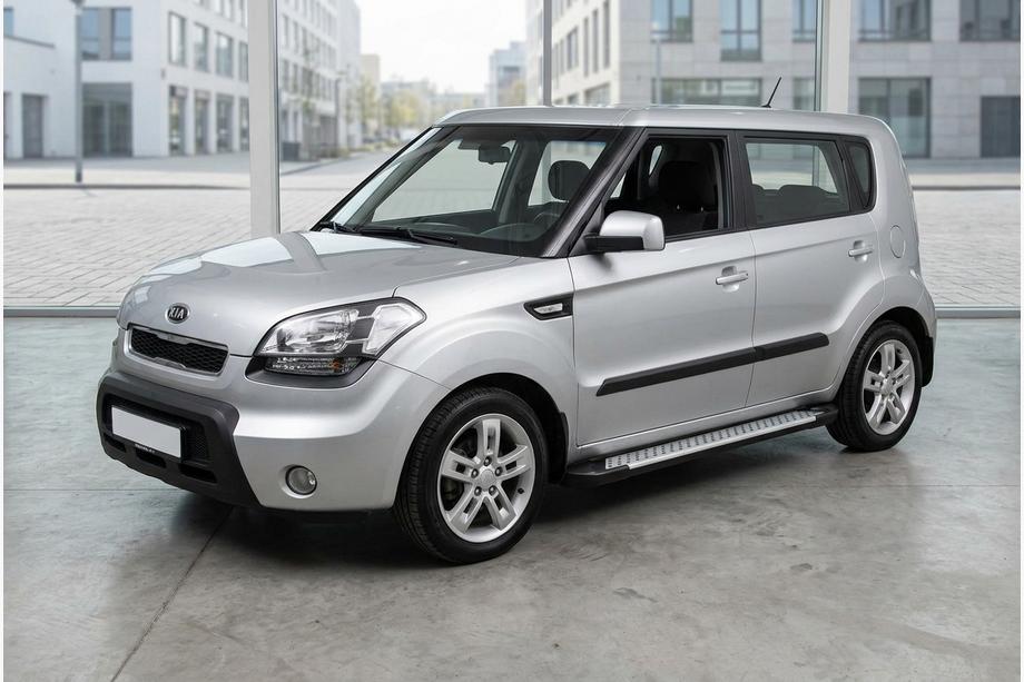 Kia Soul I 2008-2013 Trittbretter Allmond Grey (2 Stk., Alu) Image