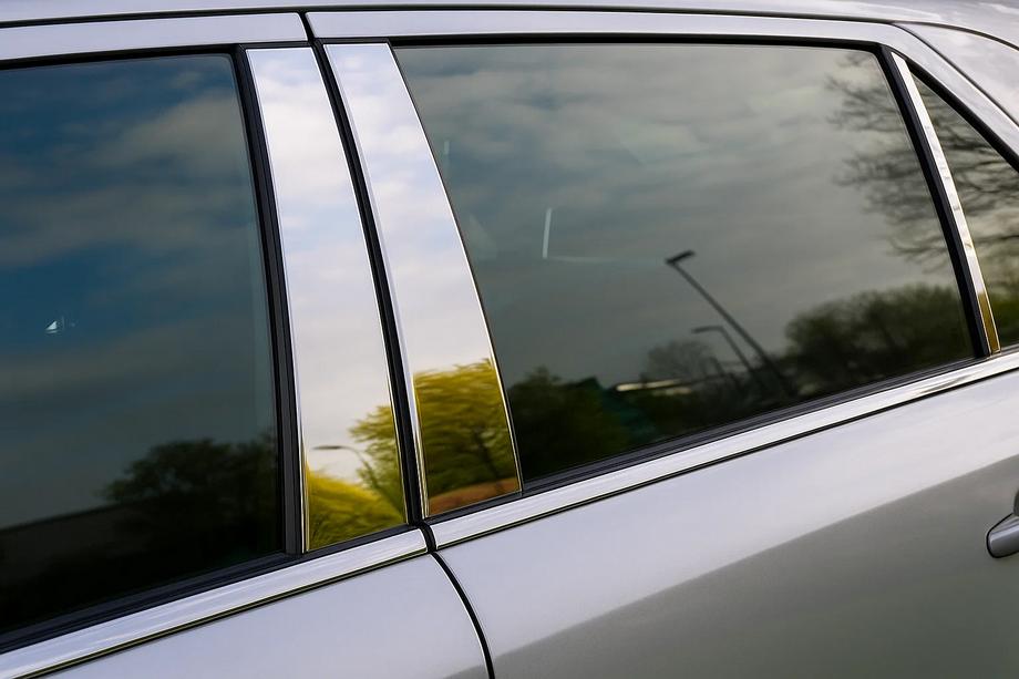 Mercedes E-class W210 1995-2002 Edelstahl Türsäulen Zierleisten (6 Stk) Image
