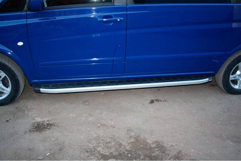 Mercedes Viano 2004-2014 Trittbretter Allianz (2 Stk., Aluminium) Langer Radstand Foto 7