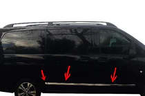 Mercedes Vito/V-class W447 2014- Türleisten Chrom (6-teilig, Edelstahl) Foto 1