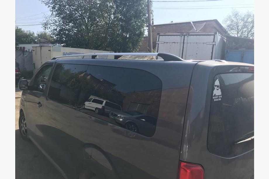Citroen Jumpy/Dispatch 2017- Dachreling Chrom Lange Basis, Kunststofffuß Foto 3