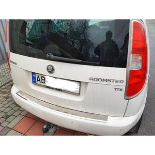 Heckstoßstangenschutz Edelstahl Skoda Roomster 2006-2015 Foto 1