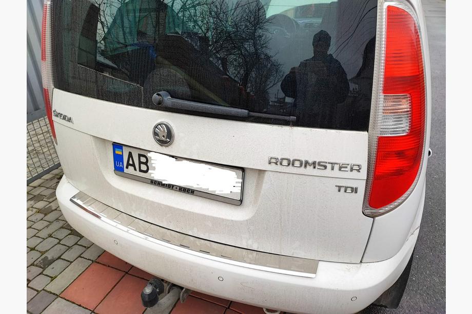 Skoda Roomster 2006-2015 Heckstoßstangenschutz Edelstahl Glanz Image
