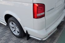 Volkswagen T6 2015-2024 Hintere Eckschutzrohre AK003 (2 Stk., Edelstahl) Foto 1