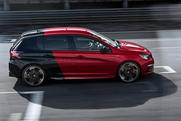 Übersicht aufgeladenen die Fließheck Peugeot 308 GTi