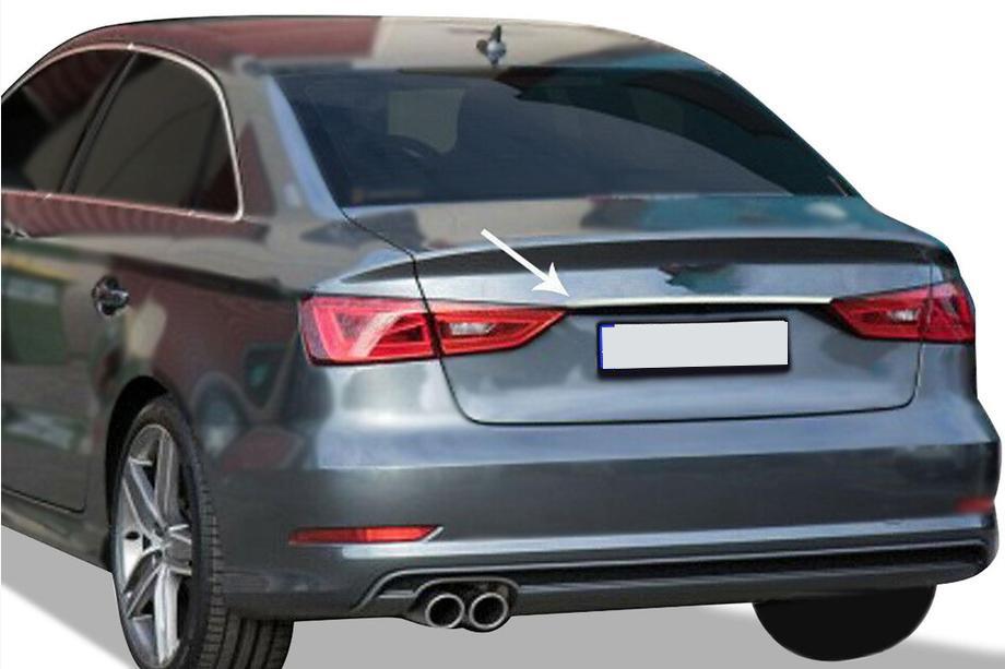 Audi A3 2012-2020 Chromleiste über dem Kennzeichen Sedan (Edelstahl) Image