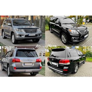 Facelift Bodykit Auto 2008-2012 auf 2012-2016 F-Sport Lexus LX570/450d 2008-2022 Foto 3