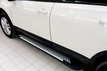Nissan Qashqai 2010-2014 Trittbretter Allmond Grey (2 Stk, Alu) Foto 1