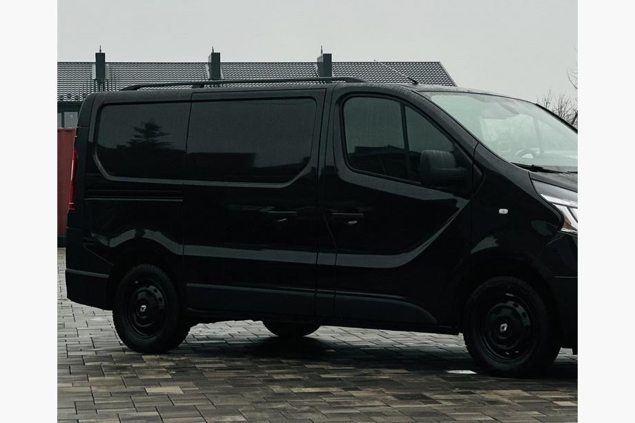 Nissan NV300/Primastar 2016- Dachreling Schwarz Lange Basis, Metallfuesse Foto 2