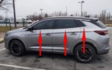 Opel Grandland X 2017- Fensterzierleisten unten Edelstahl (6 Stk) Foto 1