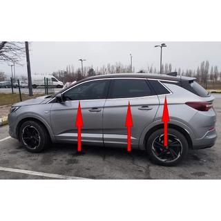 Fensterzierleisten unten Edelstahl (6 Stk) Opel Grandland X 2017- Foto 1