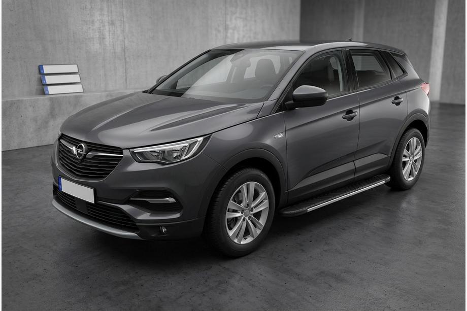 Opel Grandland X 2017- Seitenschweller Bosphore Grey (2 Stk., Aluminium) Image