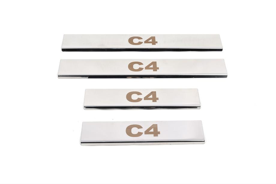 Citroen C-4 2004-2010 Einstiegsleisten Carmos Edelstahl Foto 5