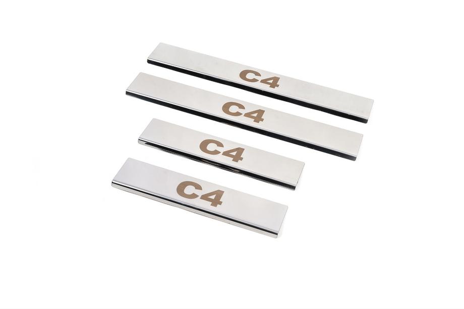 Citroen C-4 2004-2010 Einstiegsleisten Carmos Edelstahl Foto 6
