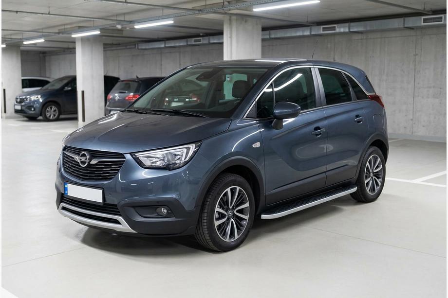 Opel Crossland X 2017-2024 Seitenschweller Tayga Grey (2 Stk., Aluminium) Image