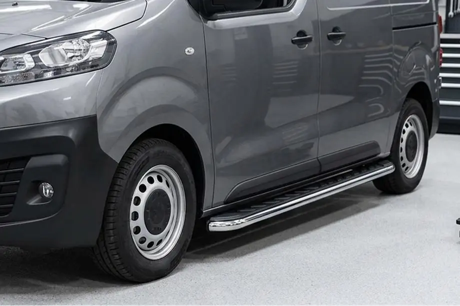 Peugeot Expert 2017- Trittbretter Maydos V1 (2 Stk., Aluminium & Edelstahl) Image