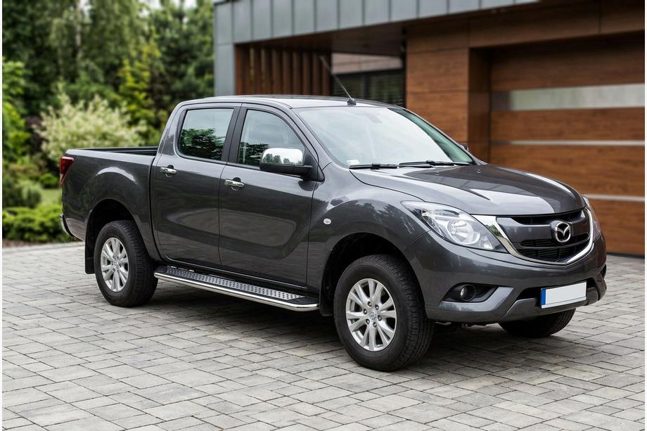 Mazda BT-50 2012- Seitenschweller Maydos V2 (2 Stk., Aluminium & Edelstahl) Image