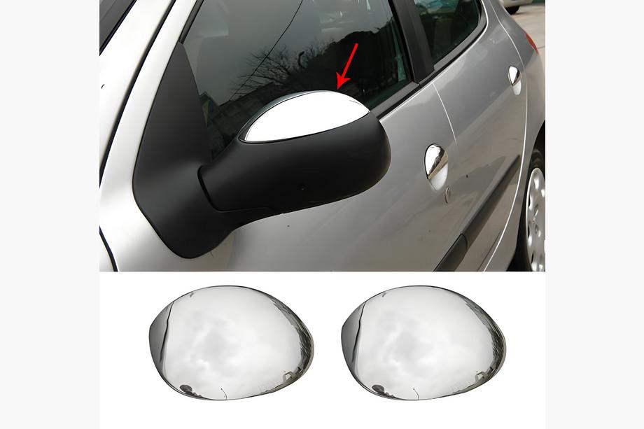 Citroen Xsara Picasso 1999-2012 Spiegelabdeckungen (2 Stk, Edelstahl) Foto 2