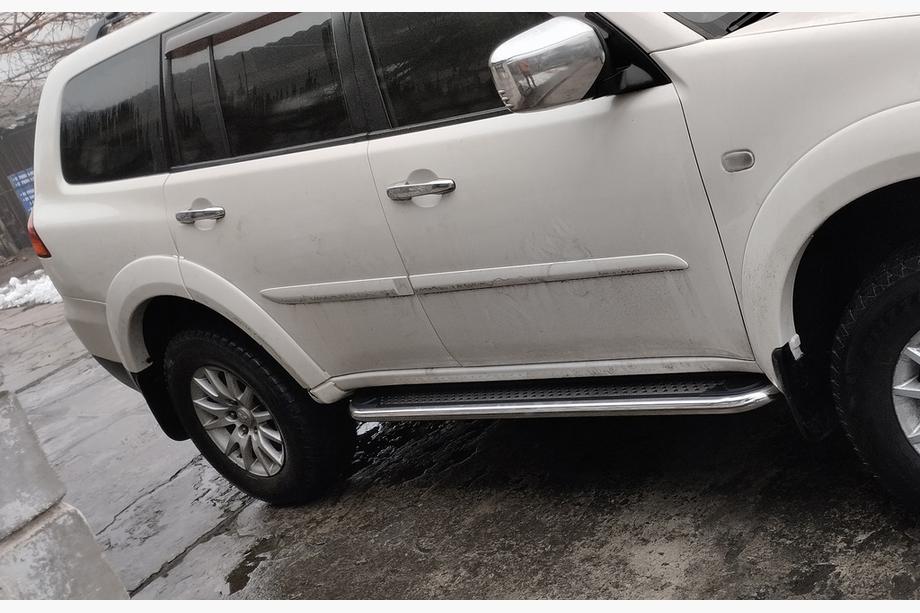 Mitsubishi Pajero Sport 2008-2015 Seitenschweller Maydos V2 (2 Stk., Aluminium & Edelstahl) Foto 3