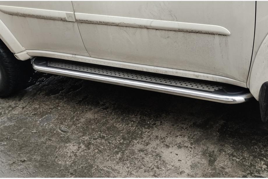 Mitsubishi Pajero Sport 2008-2015 Seitenschweller Maydos V2 (2 Stk., Aluminium & Edelstahl) Foto 1