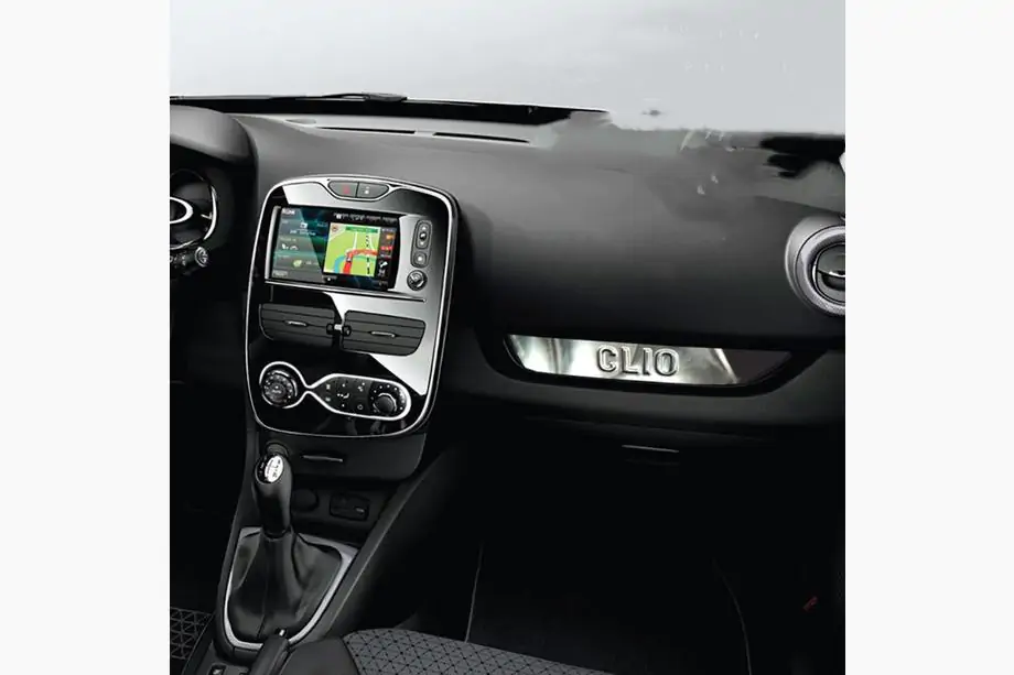 Renault Clio IV 2012-2019 Abdeckung für vordere Konsole (Edelstahl) Image