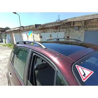 Dachreling Schwarz (2 Stk)