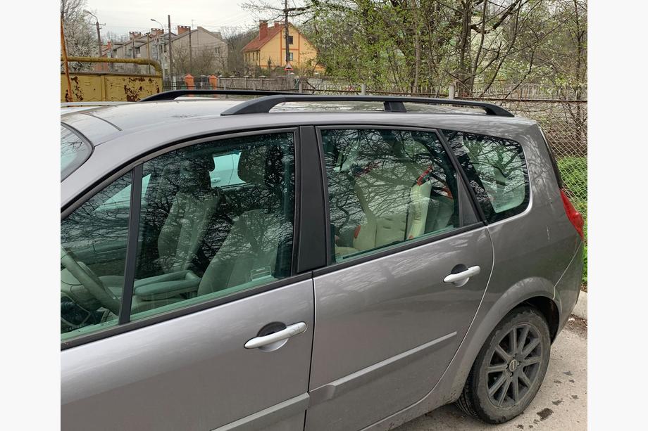 Renault Scenic/Grand 2003-2009 Dachreling Schwarz (2 Stk) Kurzer Radstand Foto 4