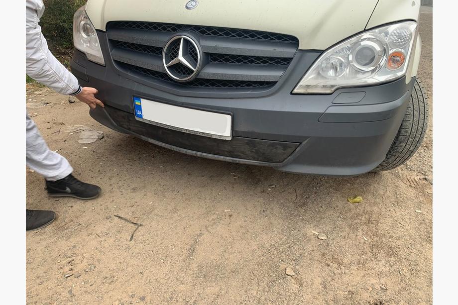 Mercedes Vito W639 2004-2014 Winterabdeckung für Stoßstange (2010-2015) Matt Foto 4
