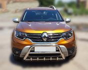 Renault Duster 2018-2024 Frontbügel ohne Schriftzug WT003 (Edelstahl) Foto 8