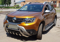 Renault Duster 2018-2024 Frontbügel ohne Schriftzug WT003 (Edelstahl) Foto 4