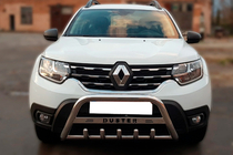 Renault Duster 2018-2024 Frontbügel mit Schriftzug WT004 (Edelstahl) Foto 1