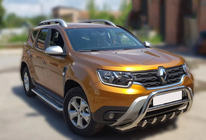 Dacia Duster 2018-2024 Frontbügel ohne Schriftzug WT003 (Edelstahl) Foto 6