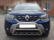 Dacia Duster 2018-2024 Frontbügel ohne Schriftzug WT003 (Edelstahl) Foto 1