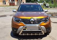 Dacia Duster 2018-2024 Frontbügel ohne Schriftzug WT003 (Edelstahl) Foto 4
