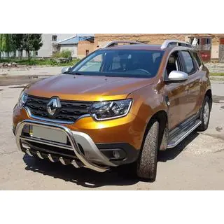 Frontbügel ohne Schriftzug WT003 (Edelstahl) Dacia Duster 2018-2024 Foto 3