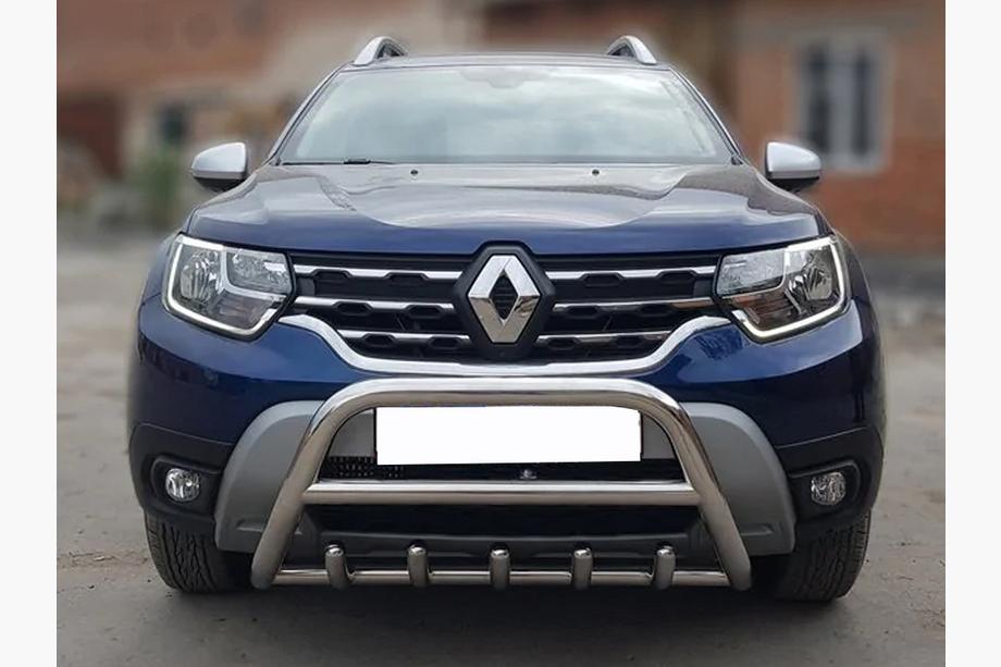 Dacia Duster 2018-2024 Frontbügel ohne Schriftzug WT003 (Edelstahl) Image
