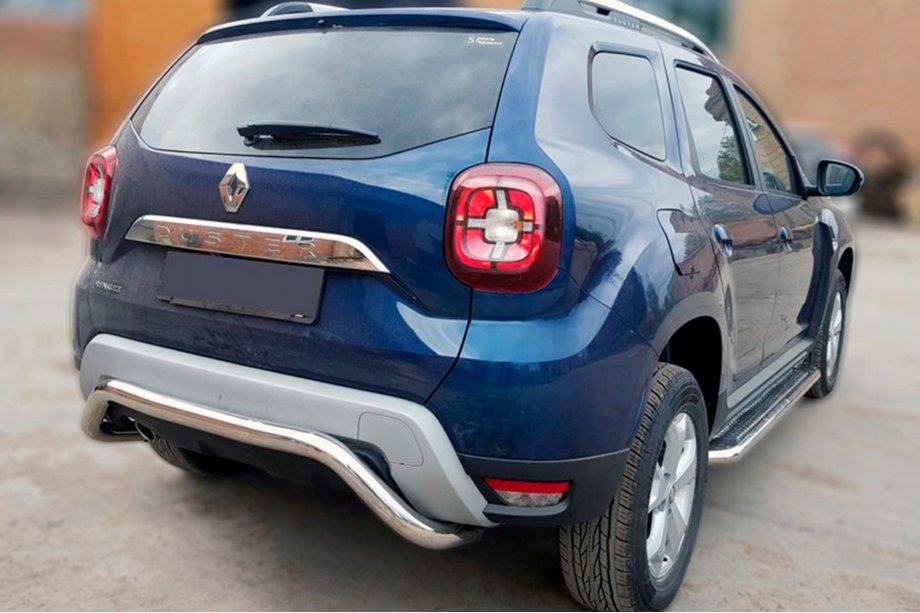Dacia Duster 2018-2024 Heckschutz AK007 (Edelstahl) Image