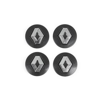 Schwarze Felgendeckel 5882B (56mm auf 52mm, 4 Stk) Foto 2